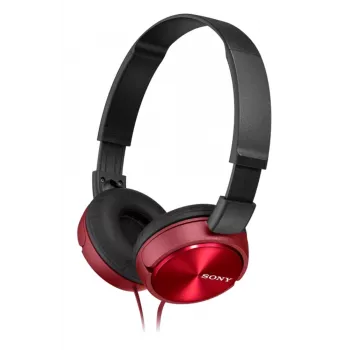 Sony MDR-ZX310AP, juhtmega, 10 - 24000 Hz, kõned/muusika, 125 g, peakomplekt, punane