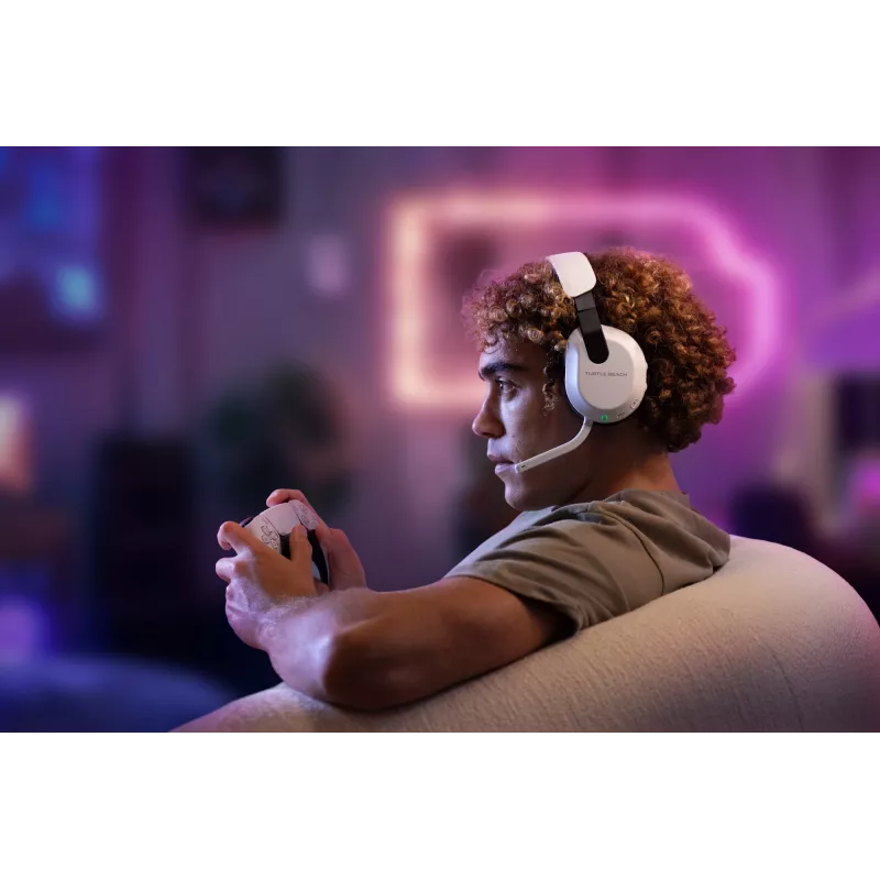 Turtle Beach Stealth 600 Valge PlayStationi juhtmevabad mängukõrvaklapid, aku kestus kuni 80 tundi, 50 mm kõlarid ja Bluetooth PS5, PS4, arvuti ja mobiilseadmete jaoks