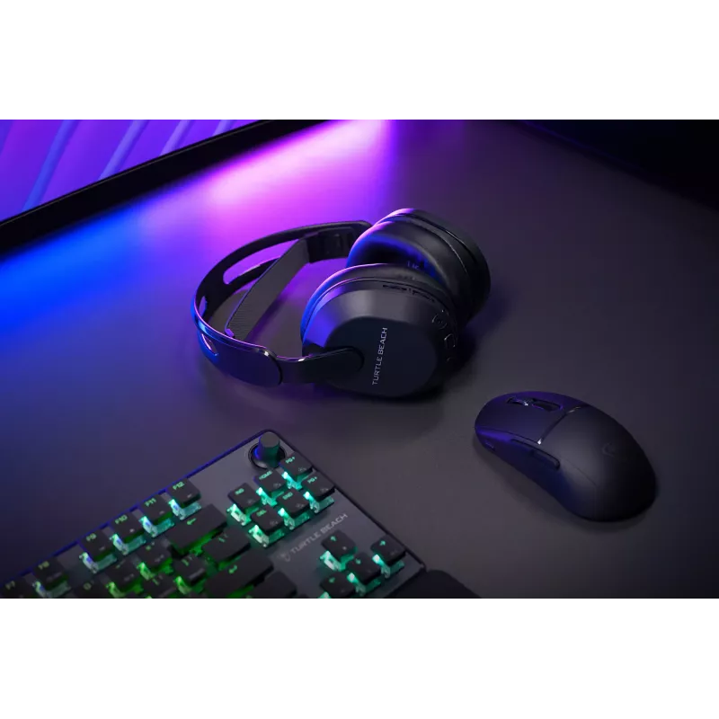 Turtle Beach Stealth 500 must PlayStationi juhtmevaba mängukõrvaklapp kuni 40-tunnise aku ja Bluetoothiga PS5, PS4, PC ja mobiilseadmete jaoks