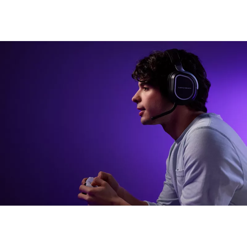 Turtle Beach Stealth 700 must PlayStation juhtmevaba mänguripeakomplekt, aku kestvusega kuni 80 tundi, Bluetooth, kaks saatjat ja 60 mm kõlarid PS5, PS4, arvuti ja mobiilseadmete jaoks