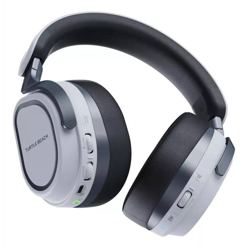 Turtle Beach Stealth 700 Valge PlayStation Juhtmevaba Mängupeakomplekt kuni 80-tunnise aku, Bluetoothi, kahe saatja ja 60 mm kõlaritega PS5, PS4, arvuti ja mobiilseadmete jaoks