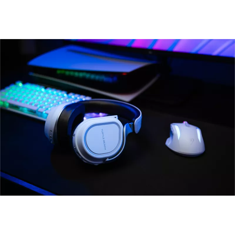 Turtle Beach Stealth 700 Valge PlayStation Juhtmevaba Mängupeakomplekt kuni 80-tunnise aku, Bluetoothi, kahe saatja ja 60 mm kõlaritega PS5, PS4, arvuti ja mobiilseadmete jaoks