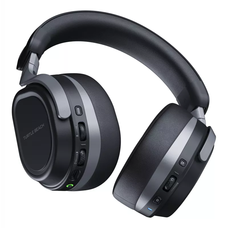 Turtle Beach Stealth 700 must Xboxi juhtmevaba mängupeakomplekt koos 80-tunnise aku, Bluetoothi, kahe saatja ja 60 mm kõlaritega Xbox Series X|S, Xbox One, PC ja mobiilseadmete jaoks