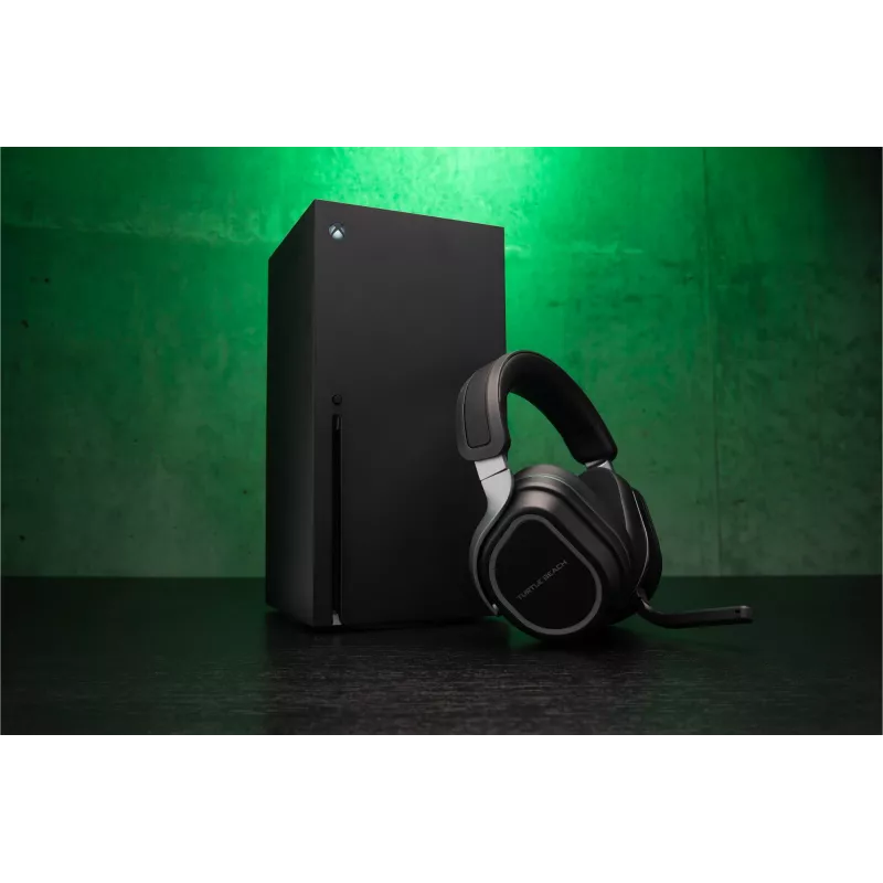 Turtle Beach Stealth 700 must Xboxi juhtmevaba mängupeakomplekt koos 80-tunnise aku, Bluetoothi, kahe saatja ja 60 mm kõlaritega Xbox Series X|S, Xbox One, PC ja mobiilseadmete jaoks
