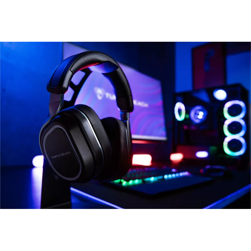 Turtle Beach Stealth 700 must Xboxi juhtmevaba mängupeakomplekt koos 80-tunnise aku, Bluetoothi, kahe saatja ja 60 mm kõlaritega Xbox Series X|S, Xbox One, PC ja mobiilseadmete jaoks