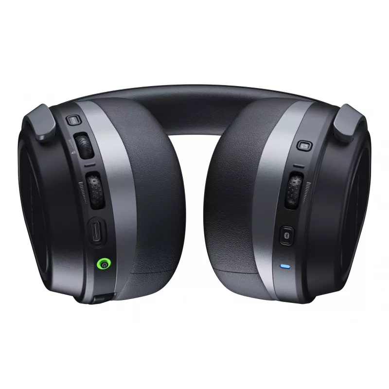 Turtle Beach Stealth 700 must juhtmevaba mänguri peakomplekt, kuni 80-tunnise aku, Bluetoothi, kahe saatja ja 60 mm kõlaritega arvutile, PS5-le, PS4-le ja mobiilseadmetele