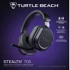 Turtle Beach Stealth 700 must juhtmevaba mänguri peakomplekt, kuni 80-tunnise aku, Bluetoothi, kahe saatja ja 60 mm kõlaritega arvutile, PS5-le, PS4-le ja mobiilseadmetele
