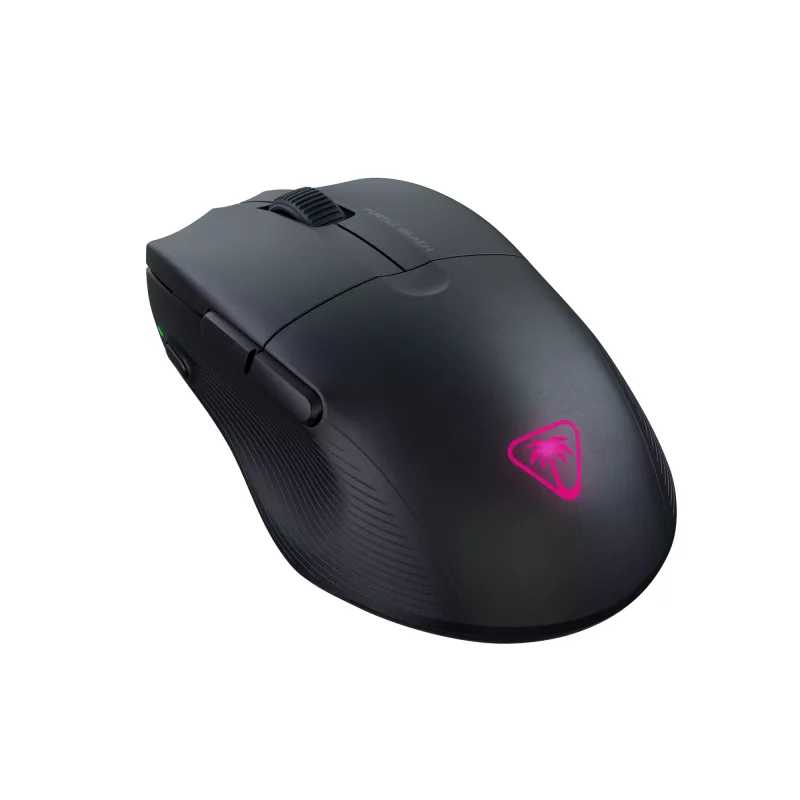 Turtle Beach Pure Air Must – ülikerge juhtmevaba ergonoomiline RGB-mänguhiir, 26K DPI optiline sensor, 125h aku, RGB-valgustus