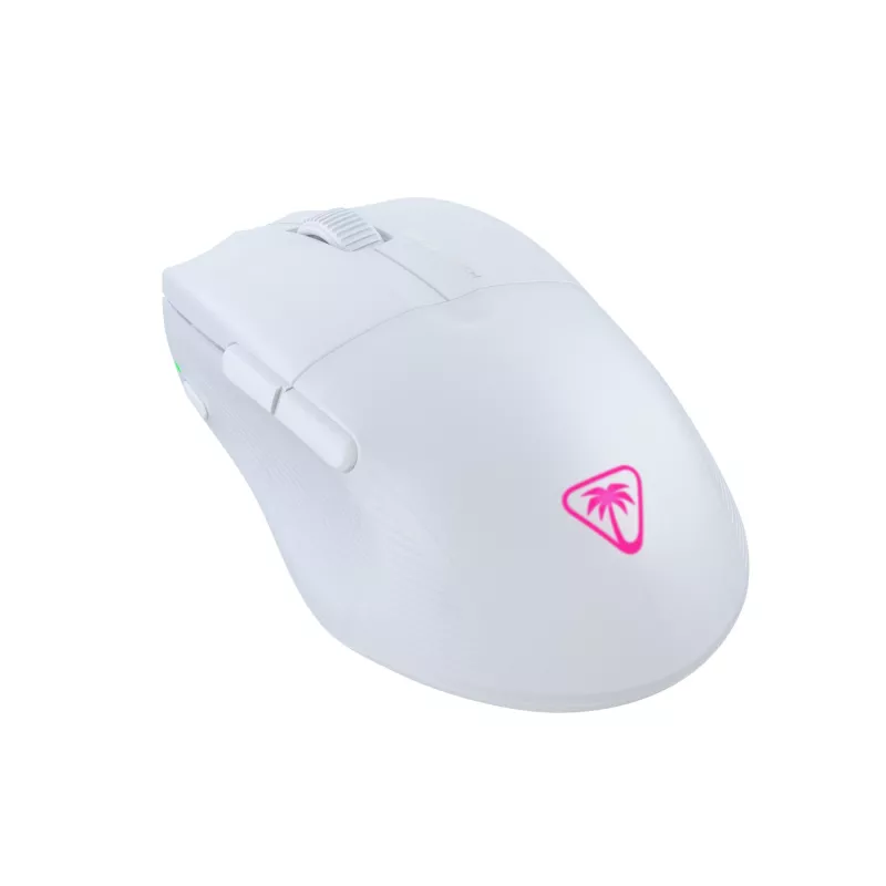 Turtle Beach Pure Air Valge – ülikerge juhtmevaba ergonoomiline RGB-mänguhiir, 26K DPI optiline andur, 125 h aku, RGB-valgustus