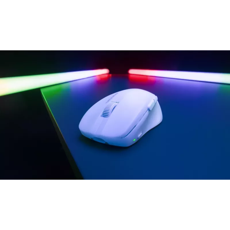 Turtle Beach Pure Air Valge – ülikerge juhtmevaba ergonoomiline RGB-mänguhiir, 26K DPI optiline andur, 125 h aku, RGB-valgustus