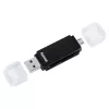 Hama Basic USB 2.0 OTG kaardilugeja, SD/microSD, must