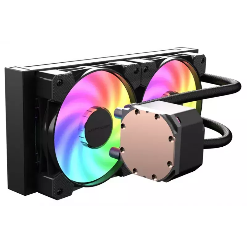 Vedelikjahutuskomplekt LC-Power LC-CC-240-B-ARGB 12 cm Must