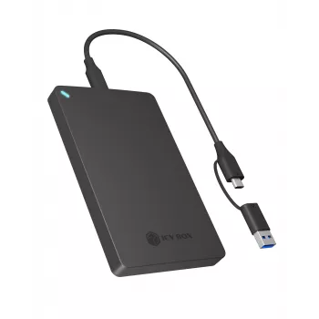 ICY BOX IB-201T-CU31 SSD-korpus Must 2,5-tolline
