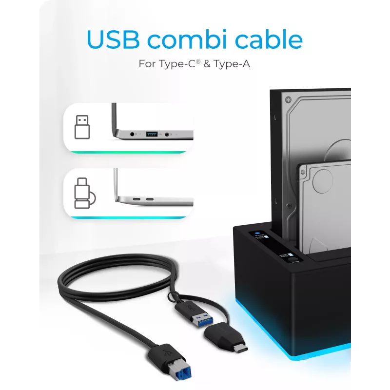 ICY BOX IB-127CL-U3 USB 3.2 Gen 1 (3.1 Gen 1) Type-B Must