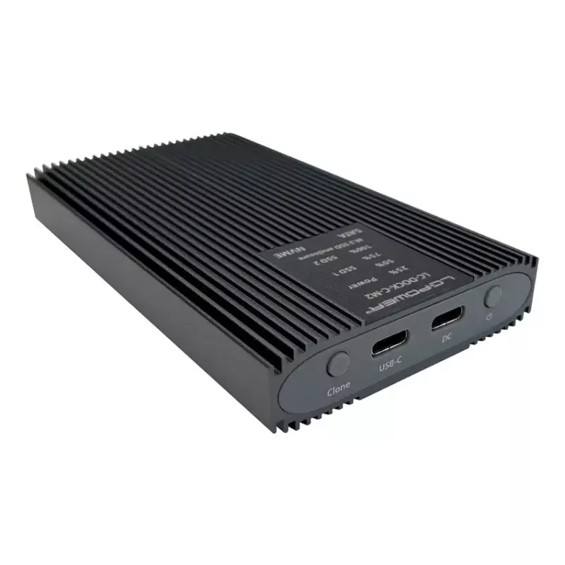 SSD-korpus LC-Power LC-DOCK-C-M2 2 M.2 draivi 10 Gbit/s antratsiit