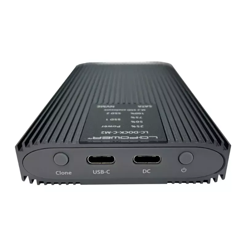 SSD-korpus LC-Power LC-DOCK-C-M2 2 M.2 draivi 10 Gbit/s antratsiit