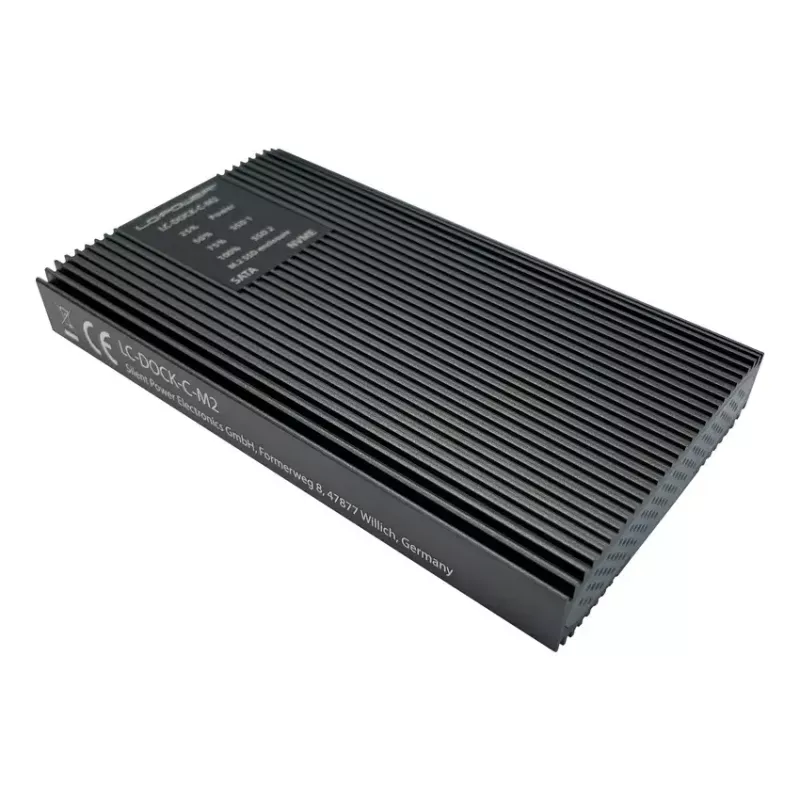 SSD-korpus LC-Power LC-DOCK-C-M2 2 M.2 draivi 10 Gbit/s antratsiit