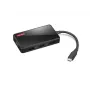 Lenovo GX91M73945 juhtmega USB 3.2 Gen 1 USB-C sülearvuti dokk, must, 4K Ultra HD