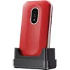 Mobiiltelefon Doro Leva L20 4G, 2,8-tolline ekraan, punane-valge