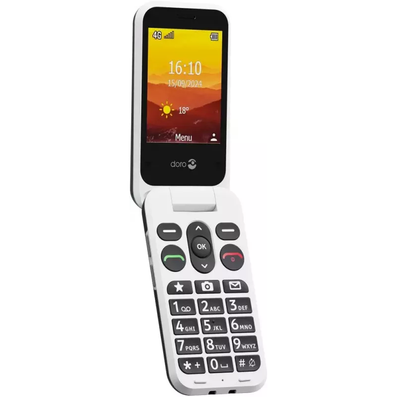 Mobiiltelefon Doro Leva L30 5,0-tolline grafiitvalge