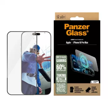 PanzerGlass ® Gaming ekraanikaitse iPhone 16 Pro Max | Ultra-Wide Fit