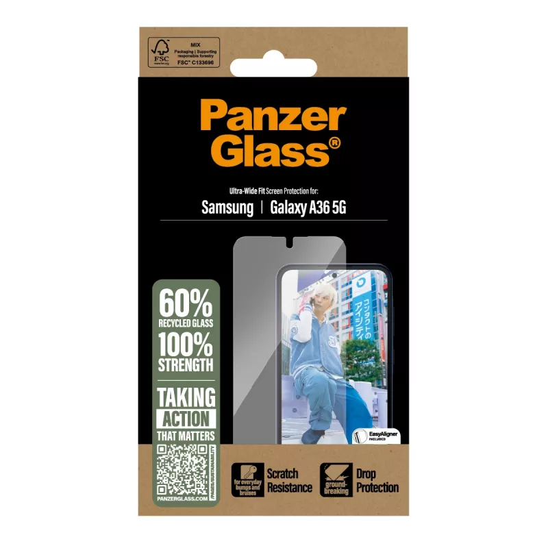 PanzerGlass ® ekraanikaitse Samsung Galaxy A36 5G | Ultra-Wide Fit
