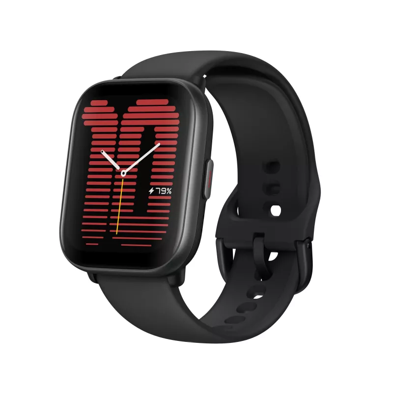 Amazfit Active 4.45 cm (1.75) AMOLED digitaalne 390 x 450 pikslit puutetundlik ekraan must GPS (W2211EU5N)