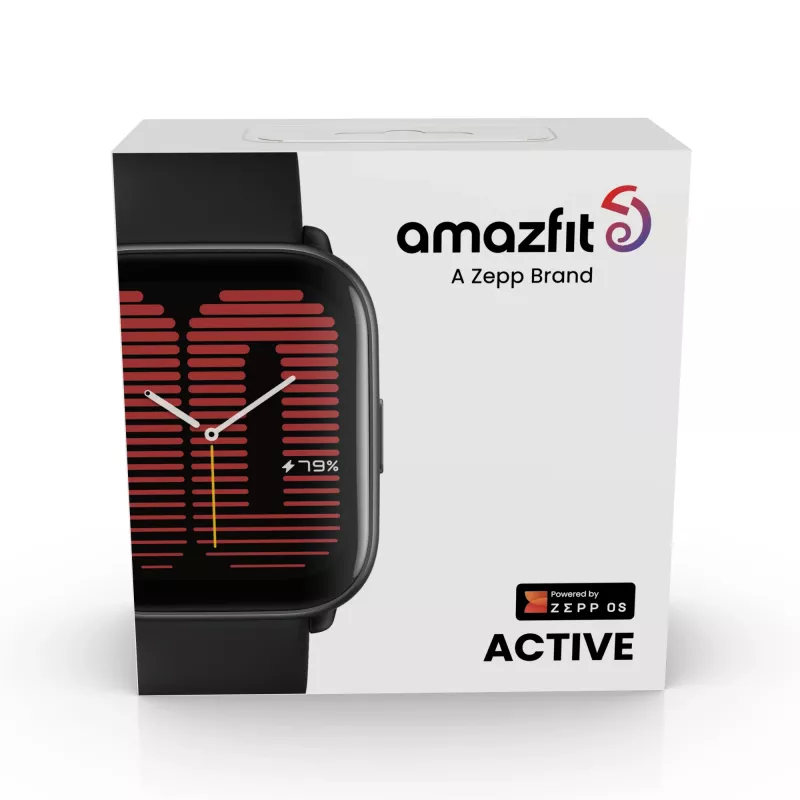 Amazfit Active 4.45 cm (1.75) AMOLED digitaalne 390 x 450 pikslit puutetundlik ekraan must GPS (W2211EU5N)