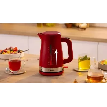 Bosch TWK4M224 elektriline veekeetja 1,7 L 2400 W punane