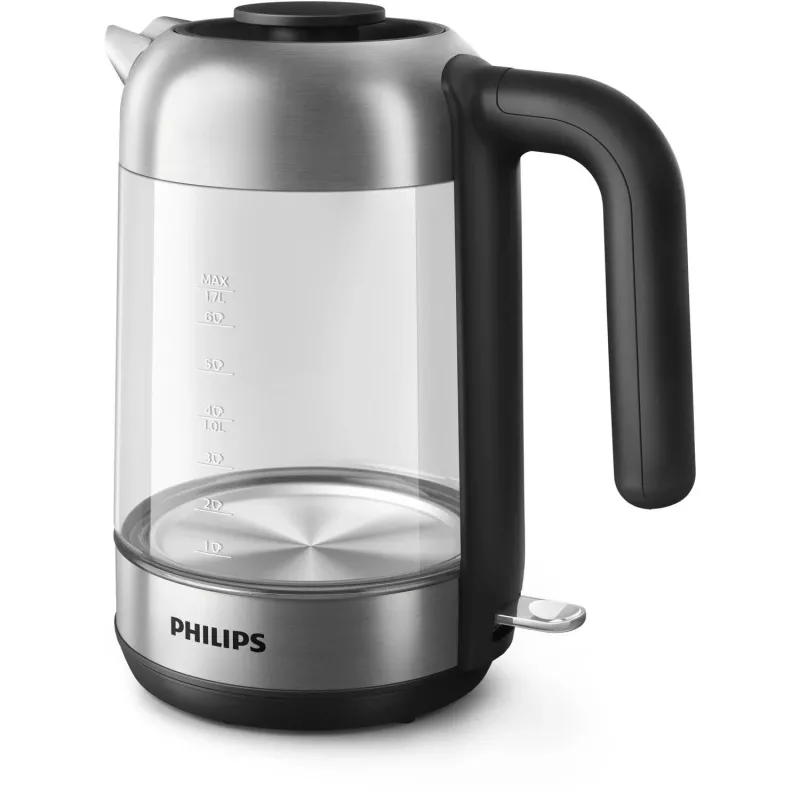 Philips 5000 seeria HD9339/80 Klaasist veekeetja, 1,7 L, 2200 W, klaas, roostevaba teras, veetaseme indikaator, juhtmeta