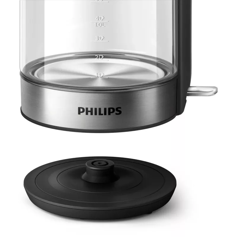 Philips 5000 seeria HD9339/80 Klaasist veekeetja, 1,7 L, 2200 W, klaas, roostevaba teras, veetaseme indikaator, juhtmeta