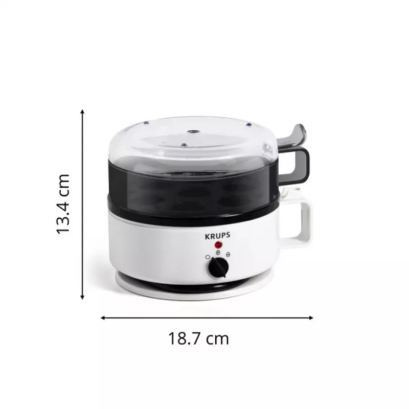 Munakeetja Krups EG 230115 7 muna Valge Plastik Pöördnupp