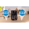 Drip coffee maker Bosch TKA3M133, 1.4 L water tank, 15-cup capacity, Must