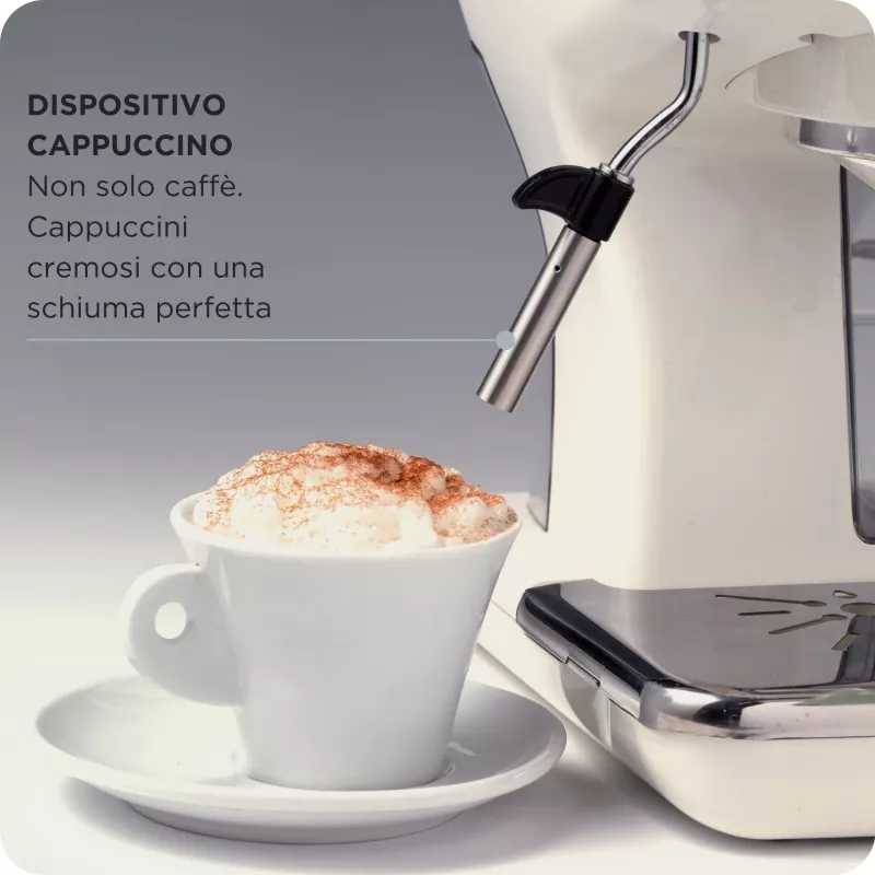 Ariete 1389 Vintage Espressokohvimasin - espressokohvimasin jahvatatud kohvile või ESE-kapslitele, pastelses rohelises