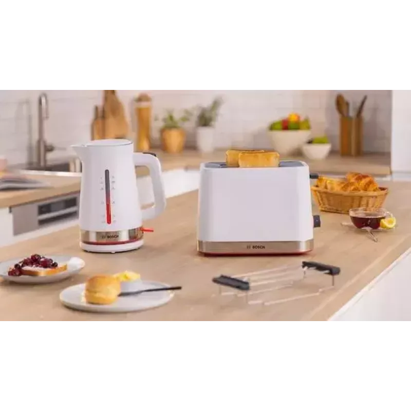 Röster Bosch TAT4M221 2 viilu 950 W Valge Roostevaba teras