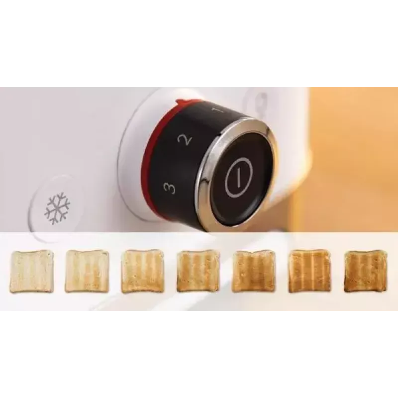 Röster Bosch TAT4M221 2 viilu 950 W Valge Roostevaba teras