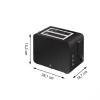 Röster WMF Stelio 0414210071 2 viilu 1050 W Must