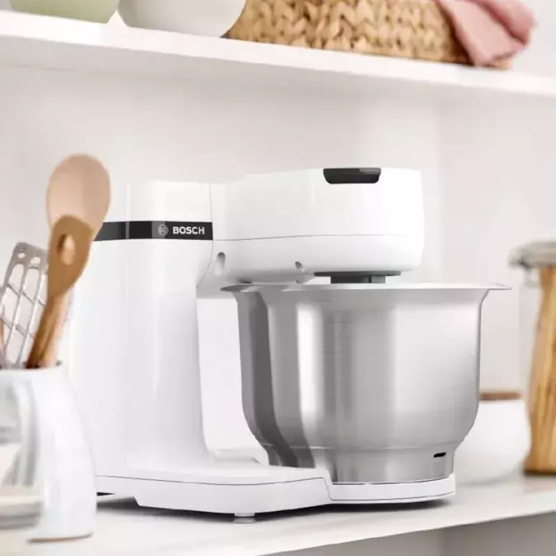 Köögikombain Bosch Serie 2 MUMS2EW00 — 700 W mootor, 3,8 L roostevabast terasest kauss, valge