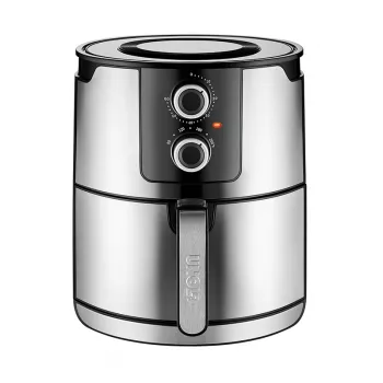 Unold 58655 õhufritüür Double 5 L 1400 W Kuumõhufritüür Must, Roostevaba teras