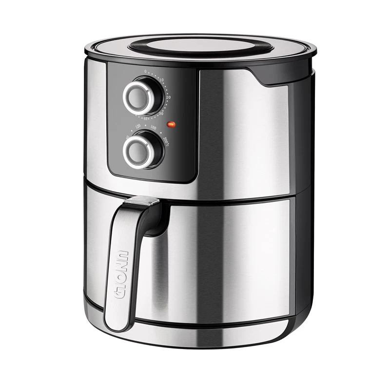 Unold 58655 õhufritüür Double 5 L 1400 W Kuumõhufritüür Must, Roostevaba teras