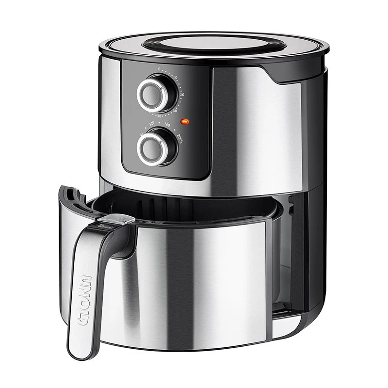 Unold 58655 õhufritüür Double 5 L 1400 W Kuumõhufritüür Must, Roostevaba teras