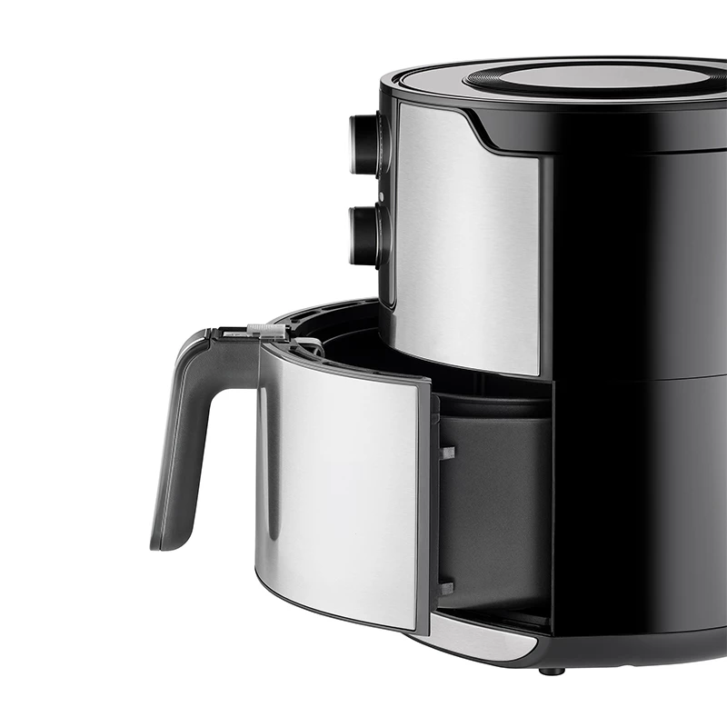 Unold 58655 õhufritüür Double 5 L 1400 W Kuumõhufritüür Must, Roostevaba teras