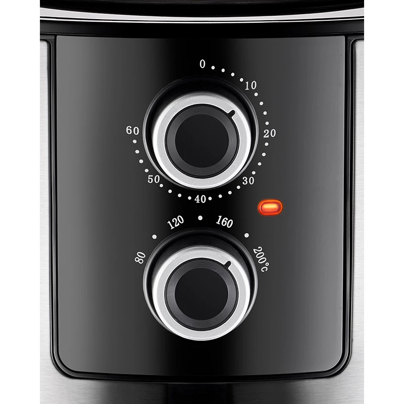 Unold 58655 õhufritüür Double 5 L 1400 W Kuumõhufritüür Must, Roostevaba teras