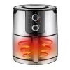 Unold 58655 õhufritüür Double 5 L 1400 W Kuumõhufritüür Must, Roostevaba teras