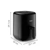 Kuumaõhufritüür Tefal Easy Fry EY145810 — 3 L mahutavus, 1300 W, puutetundlik juhtimine, LCD-ekraan, must