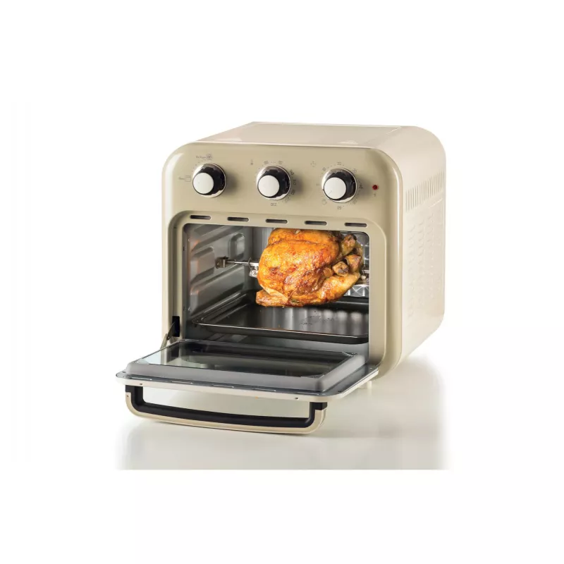 Ariete 4632 õhufritüür ja ahi Vintage, 1400W, 2in1, mahutavus 16L, tarvikud kaasas, taimer 60 minutit, topeltklaas, beež