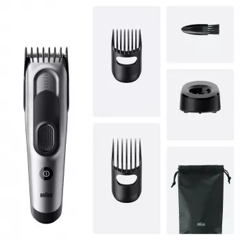 Braun HC7590 juuksetrimmerid Must, Hõbedane 17 NiMH