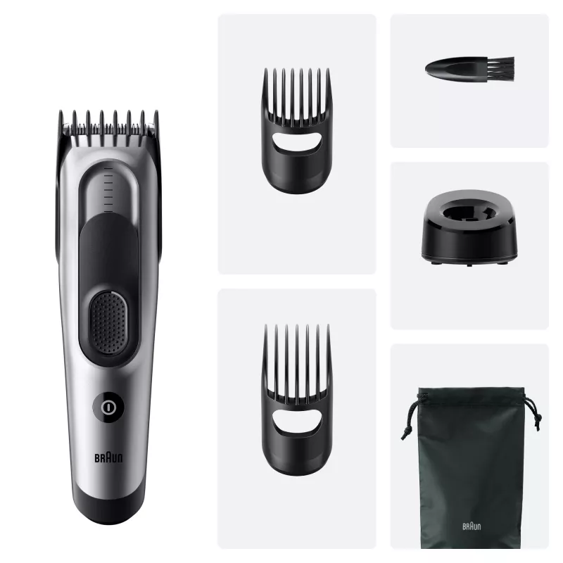 Braun HC7590 juuksetrimmerid Must, Hõbedane 17 NiMH
