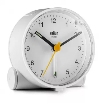 Braun BC01W kvarts äratuskell Valge
