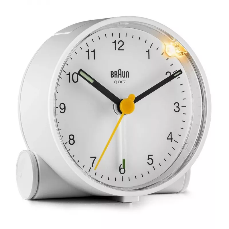 Braun BC01W kvarts äratuskell Valge